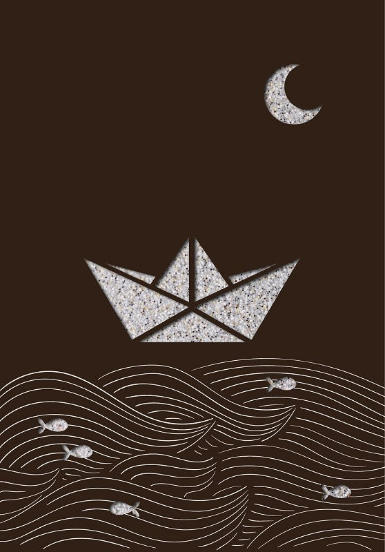 Grußkarte Paper Deluxe "paper boat"