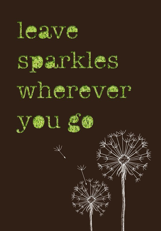 Grußkarte Paper Deluxe "leave sparkles …"