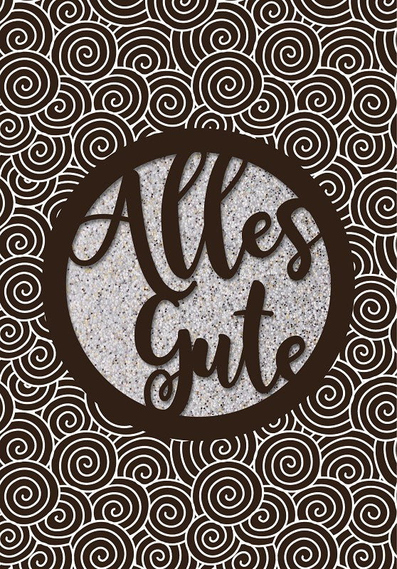 Grußkarte Paper Deluxe "Alles Gute" - Kringel