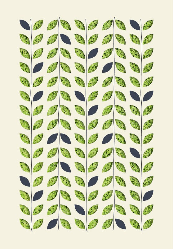 Grußkarte Paper Deluxe "Muster Blätter"