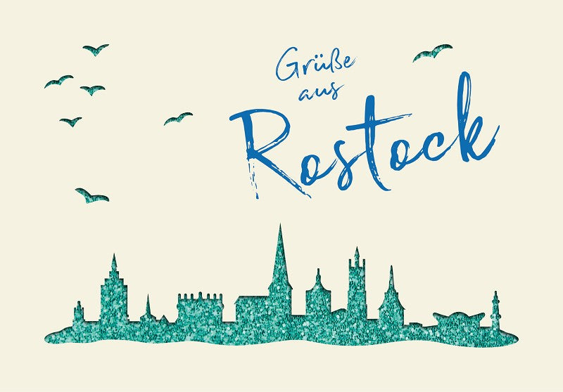Grußkarte Paper Deluxe "Grüße aus Rostock"