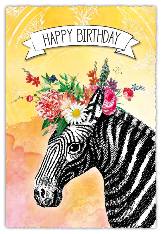 Grußkarte Silver Line "Happy Birthday"