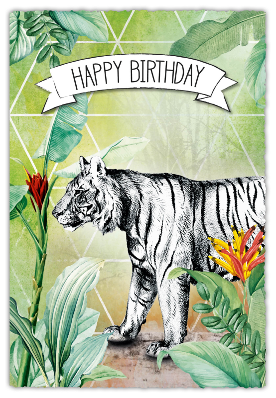 Grußkarte Silver Line "Happy Birthday"