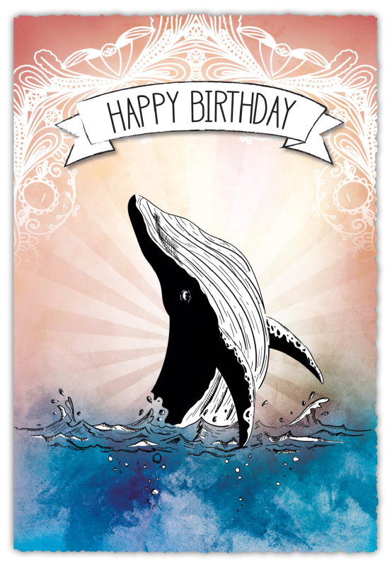 Grußkarte Silver Line "Happy Birthday"