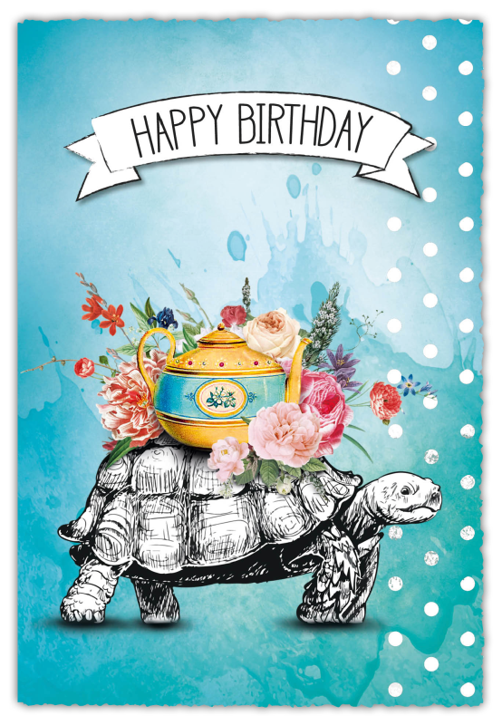 Grußkarte Silver Line "Happy Birthday"