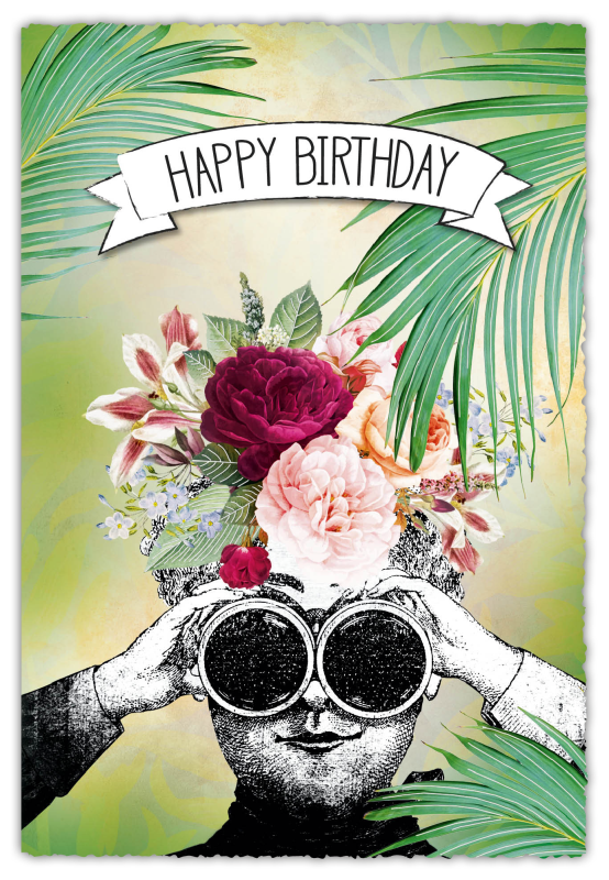 Grußkarte Silver Line "Happy Birthday"