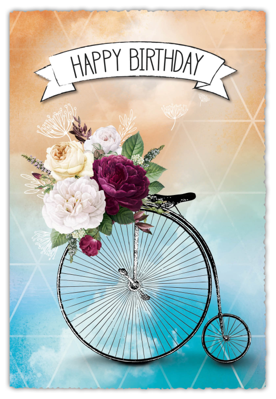 Grußkarte Silver Line "Happy Birthday"
