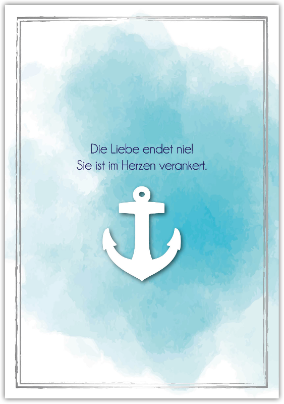 Trauerkarte Anteilnahme "Das Leben... "