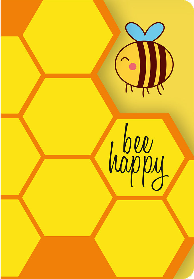 Grußkarte Fun-Cut "Bee Happy"