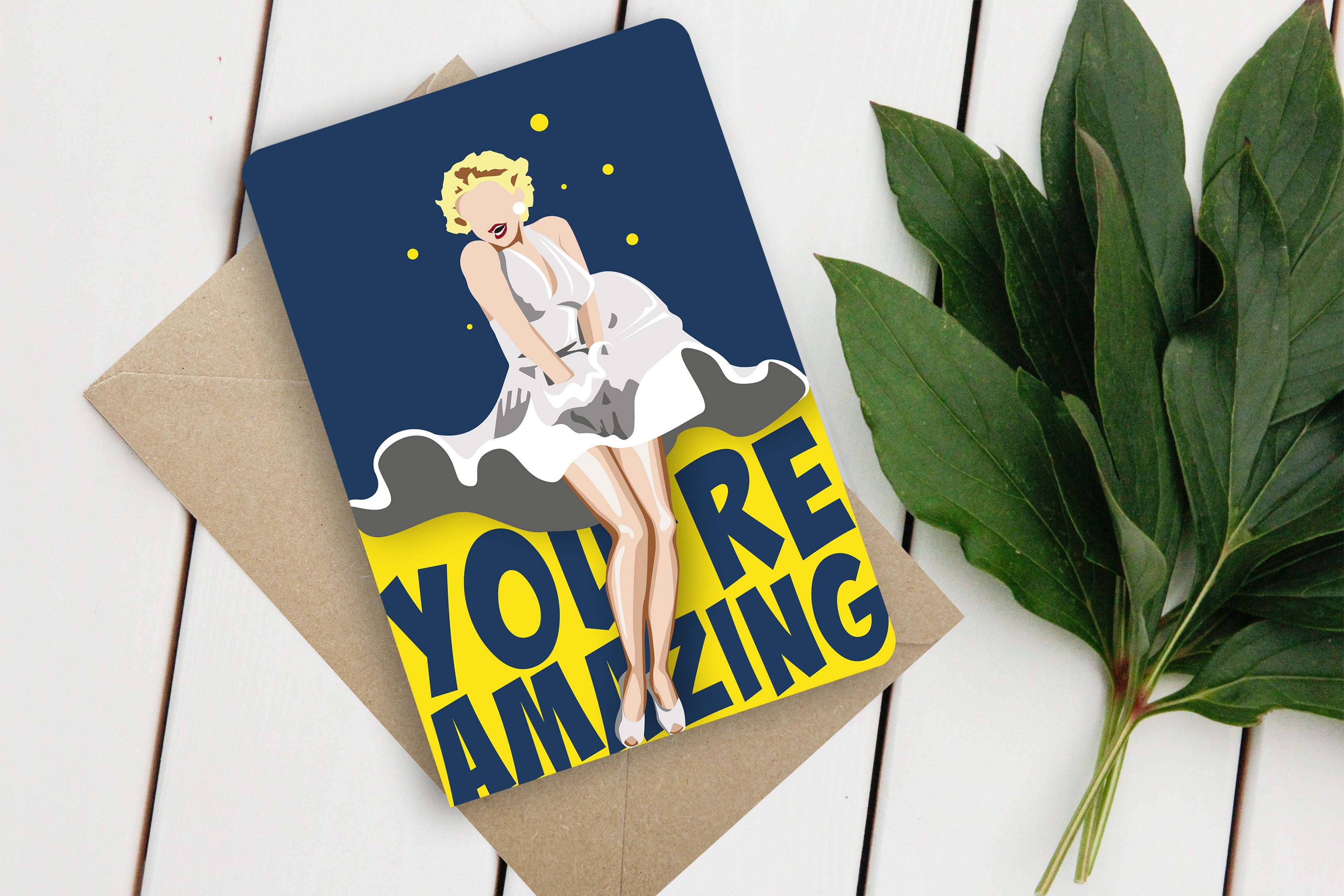 Fun-Cut Doppelkarte "You're Amazing"