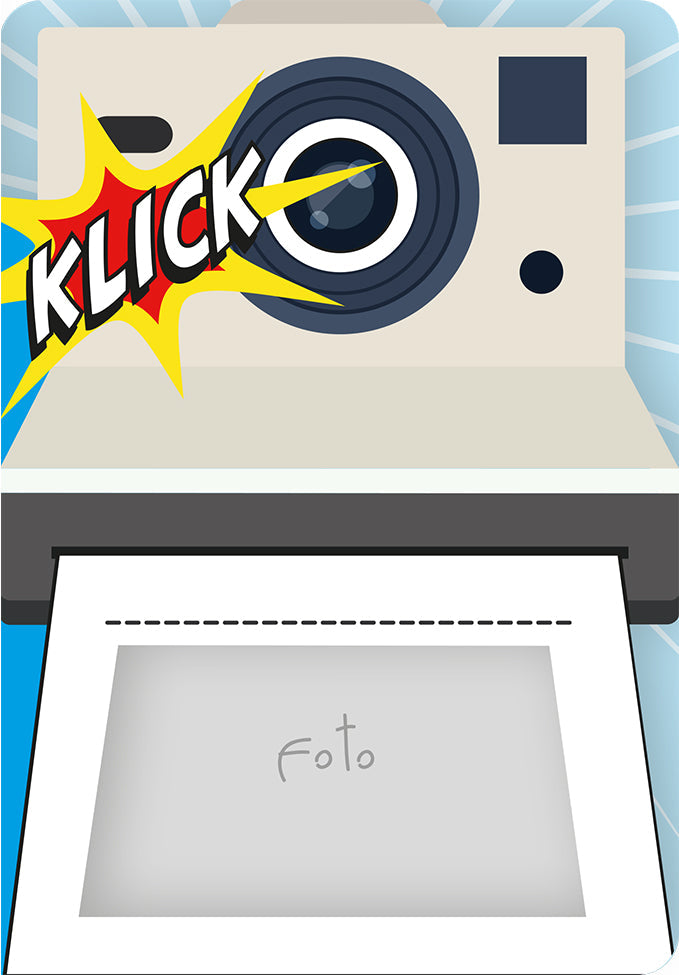 Grußkarte Fun-Cut "Polaroid"