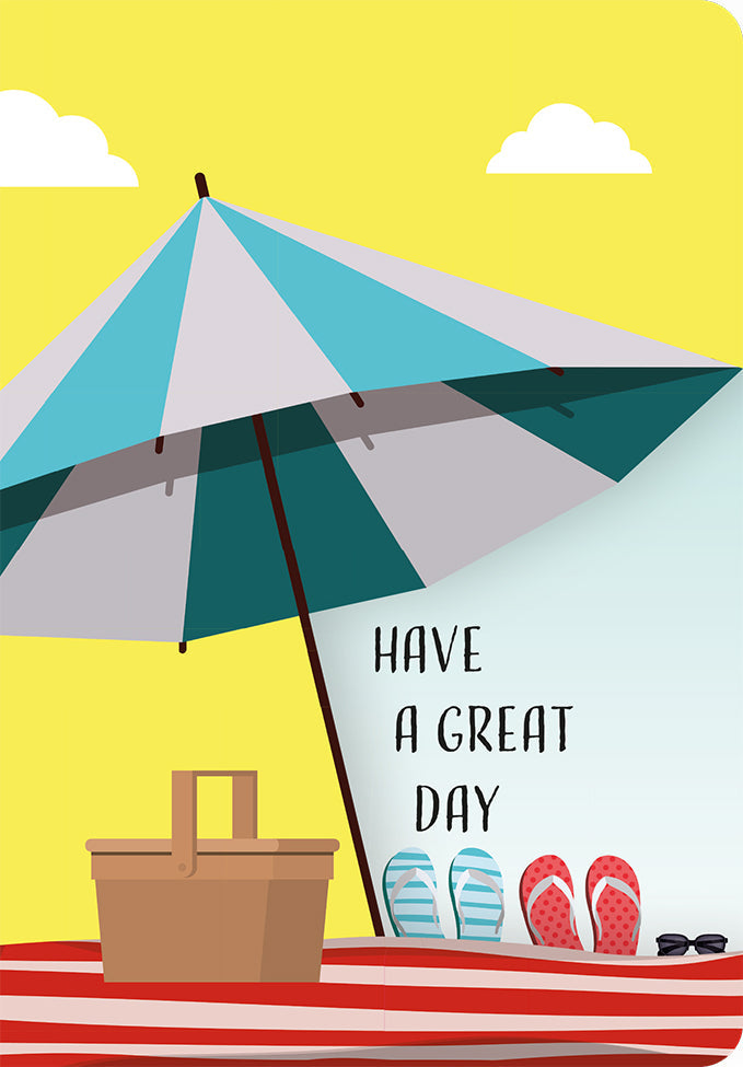 Grußkarte Fun-Cut "Beach Day"