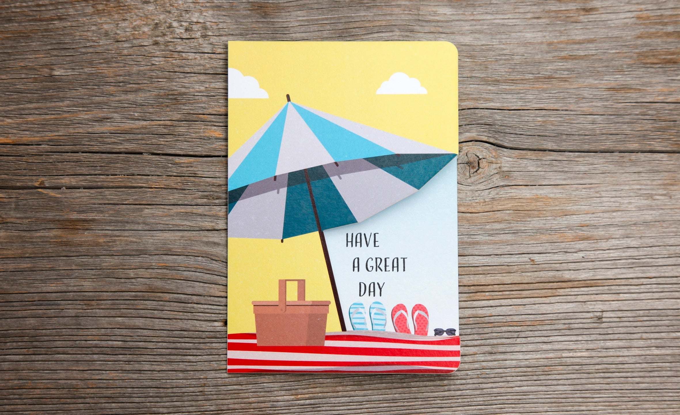 Grußkarte Fun-Cut "Beach Day"
