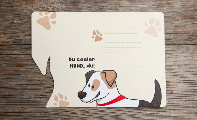 Fun-Cut Doppelkarte "Du cooler Hund"