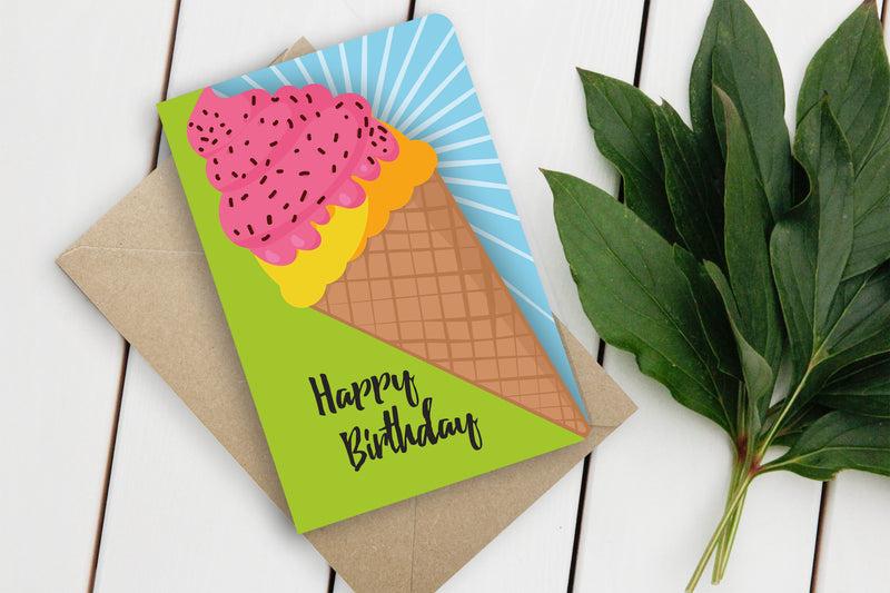 Fun-Cut Doppelkarte "Happy Birthday"