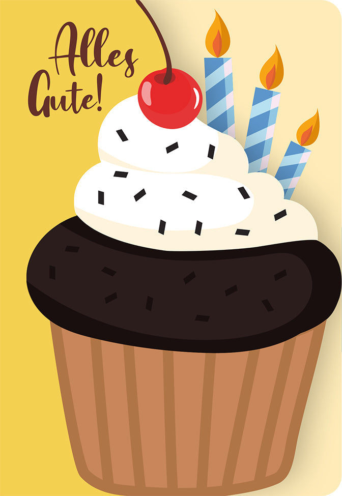 Grußkarte Fun-Cut "Cupcake"