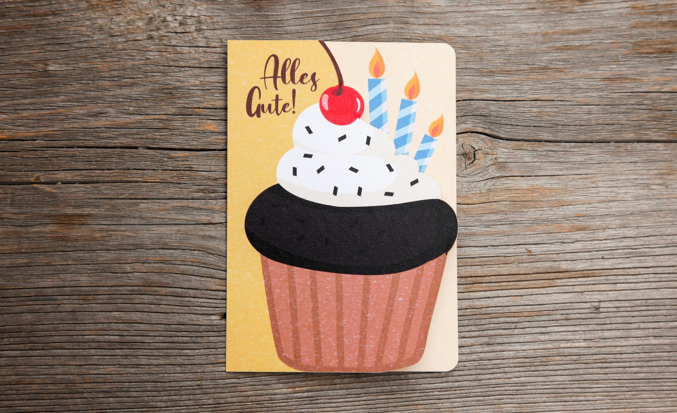 Grußkarte Fun-Cut "Cupcake"