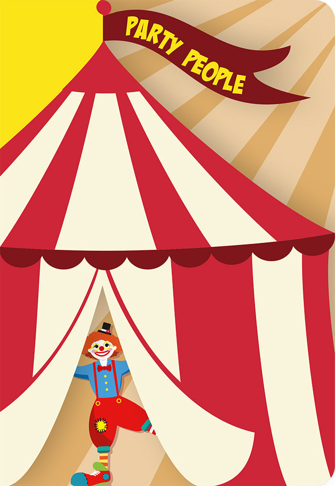 Grußkarte Fun-Cut "Zirkus"