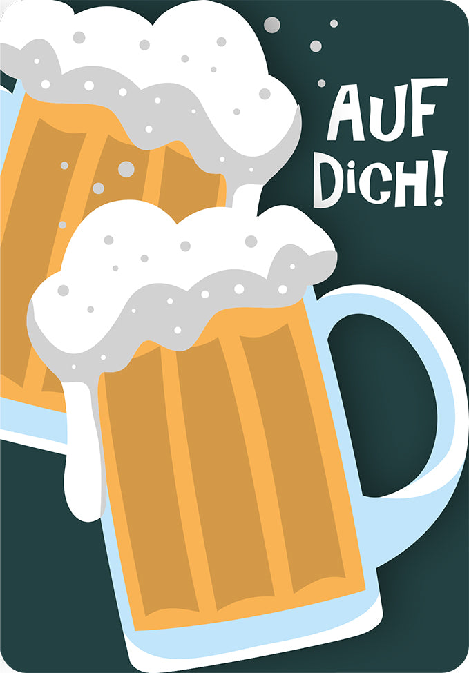 Grußkarte Fun-Cut "Auf Dich"