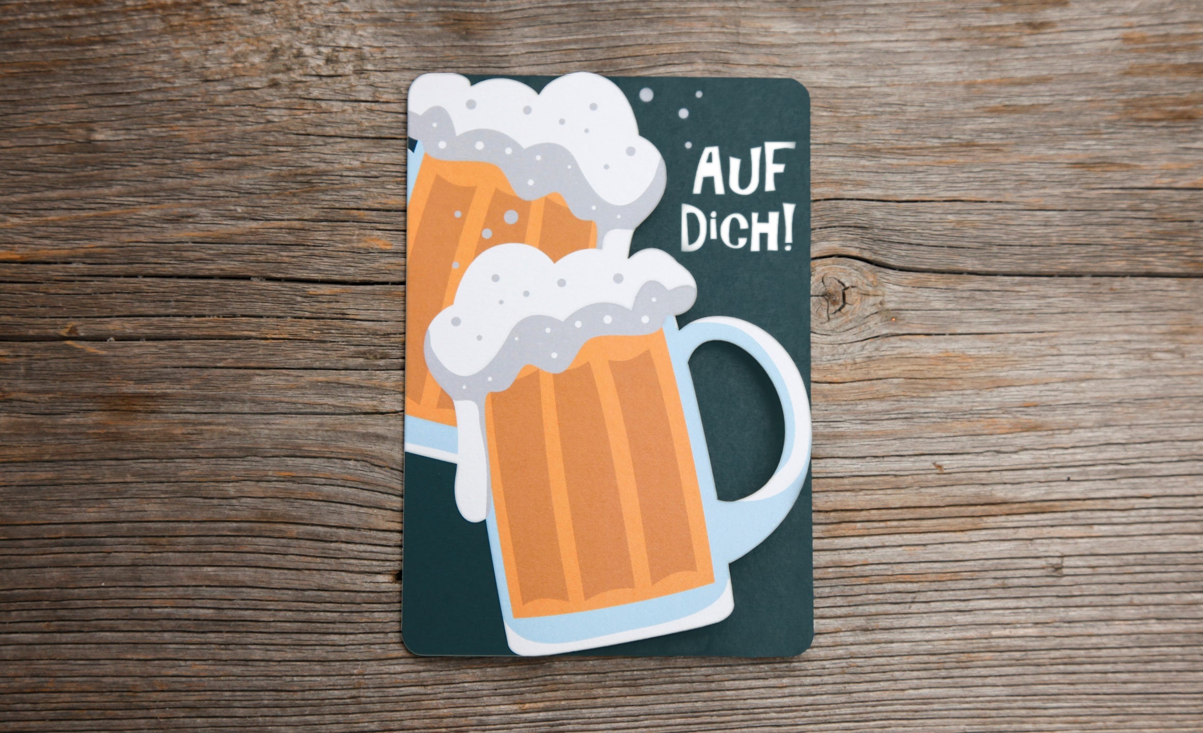 Grußkarte Fun-Cut "Auf Dich"