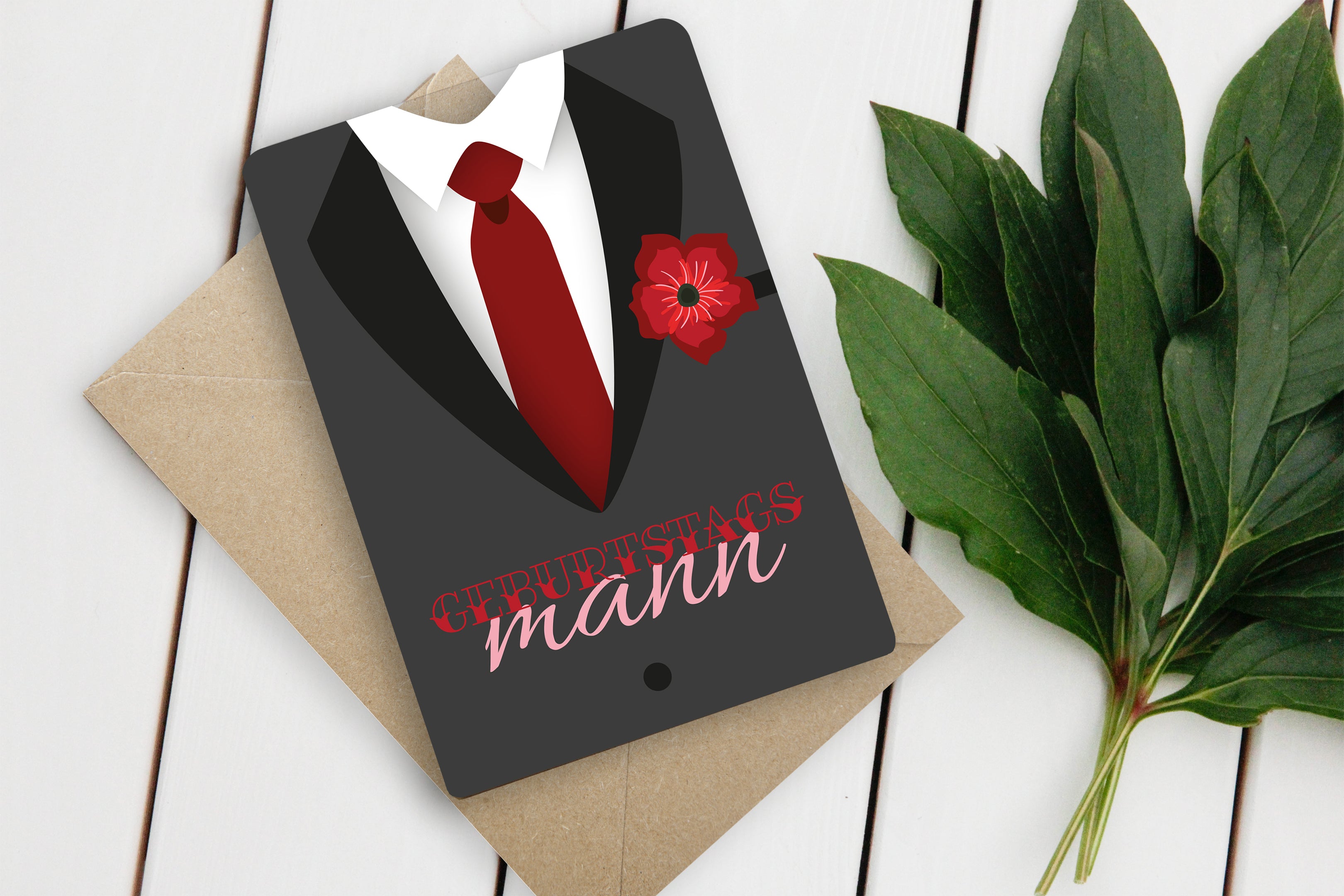 Fun-Cut Doppelkarte "Geburtstagsmann"