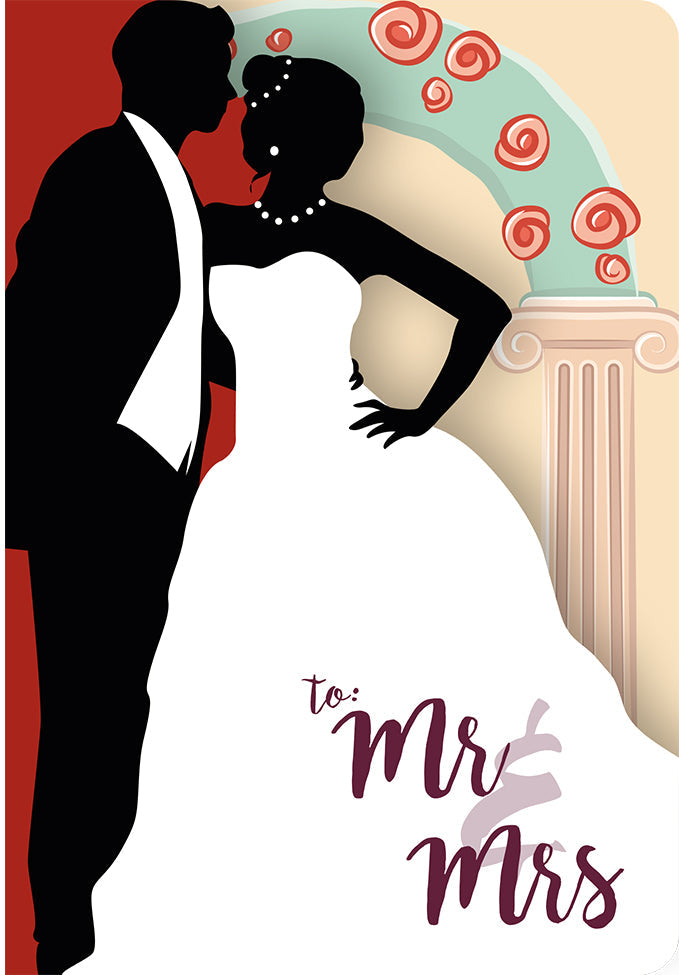Grußkarte Fun-Cut "Mr & Mrs"