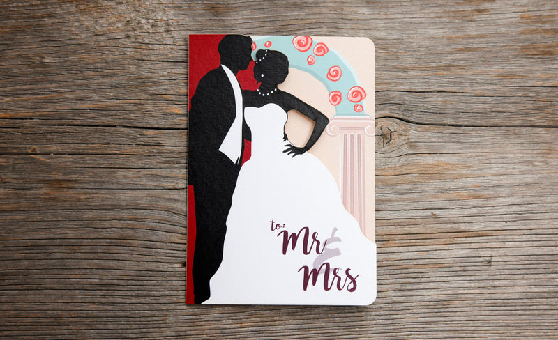 Fun-Cut Doppelkarte "Mr & Mrs"