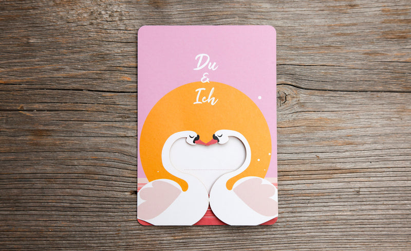 Fun-Cut Doppelkarte "Du & Ich"