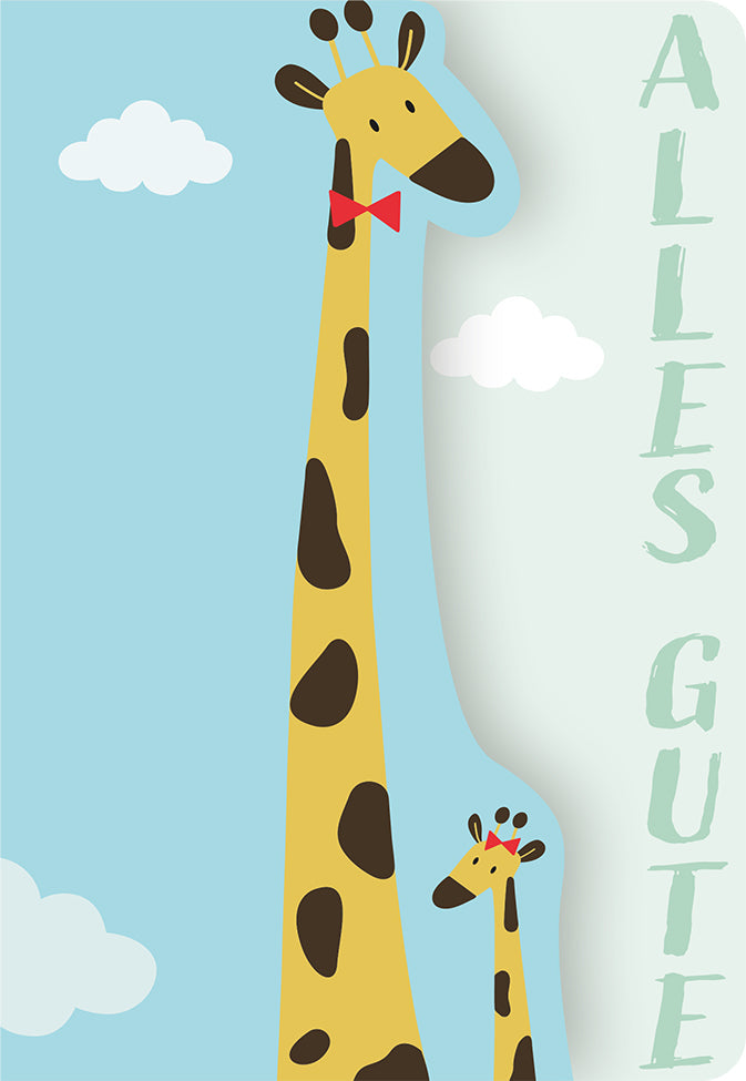 Grußkarte Fun-Cut "Little Giraffe"
