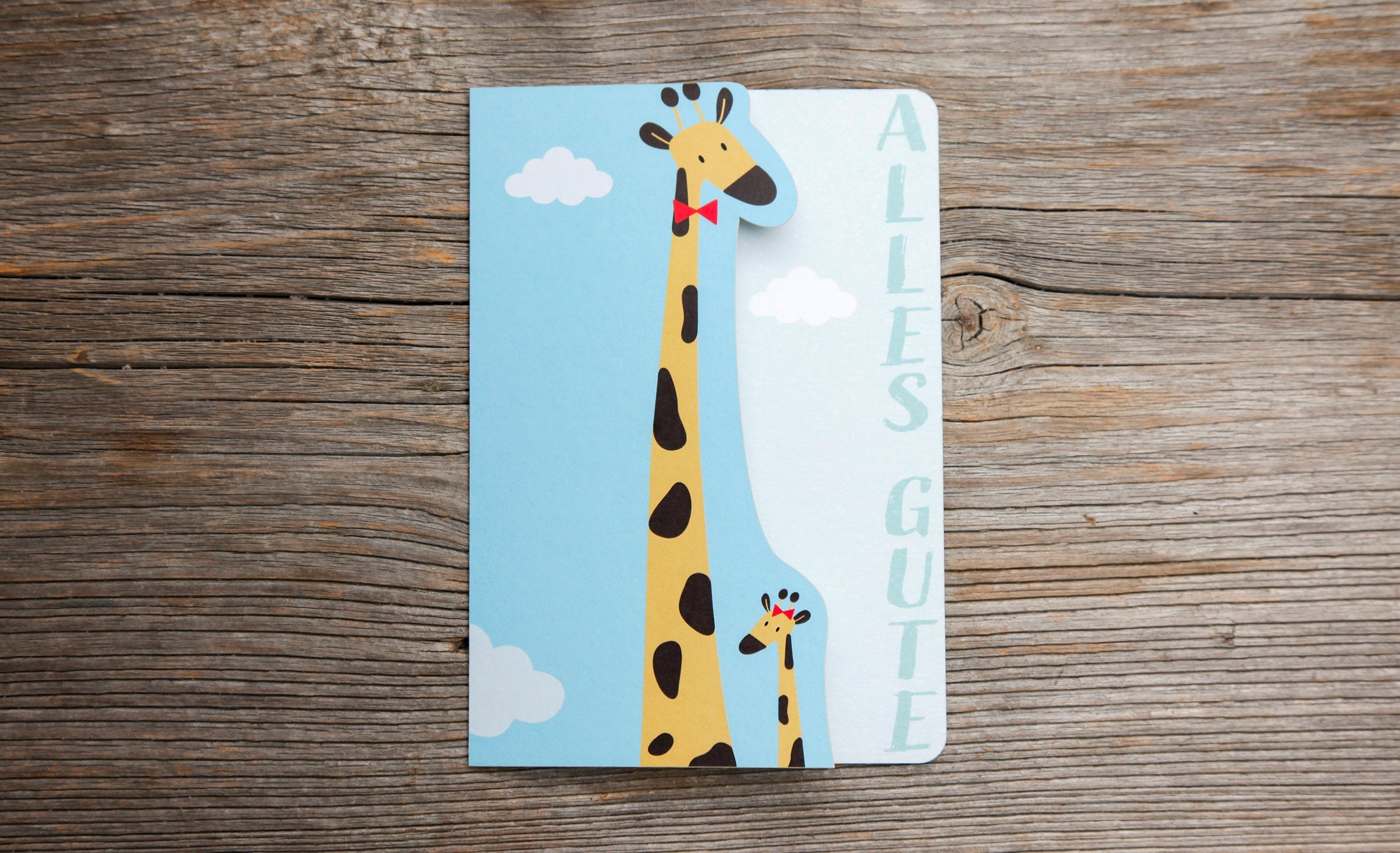 Grußkarte Fun-Cut "Little Giraffe"