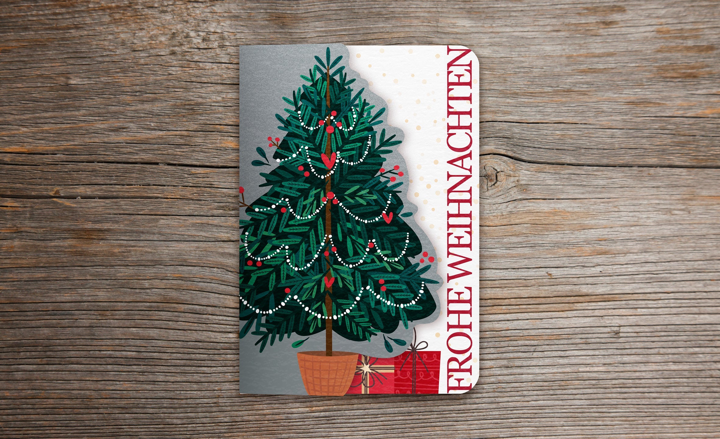 Grußkarte Fun-Cut "Weihnachtsbaum"
