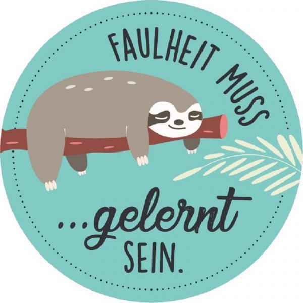 Formmagnet "Faulheit …"