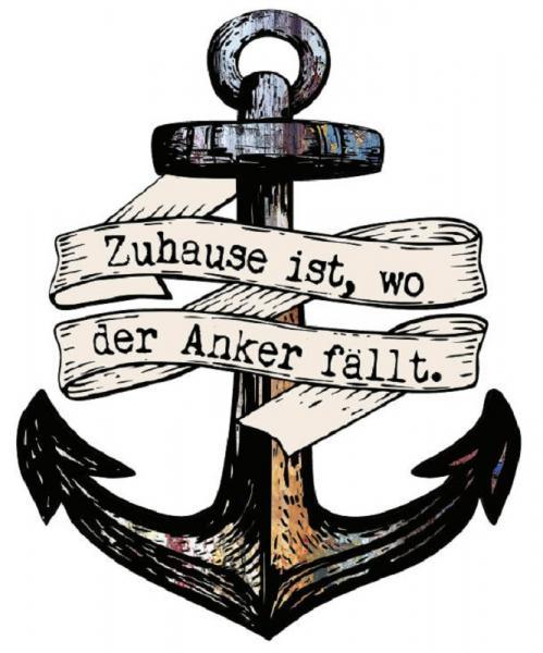 Formmagnet "Zu Hause ist …"