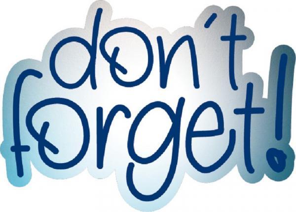 Formmagnet "Don´t forget"