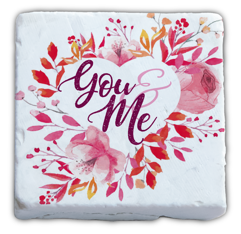 Marmormagnet "You & Me"