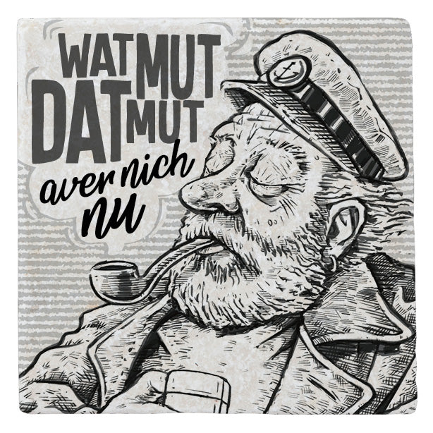 Marmormagnet "Wat mut dat mut"