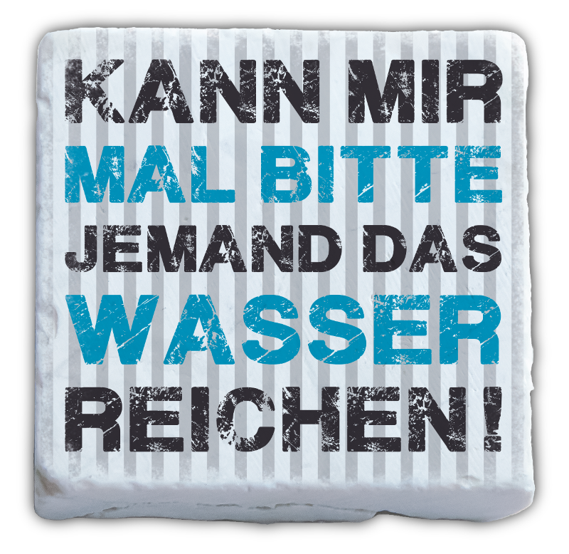 Marmormagnet "Wasser reichen"
