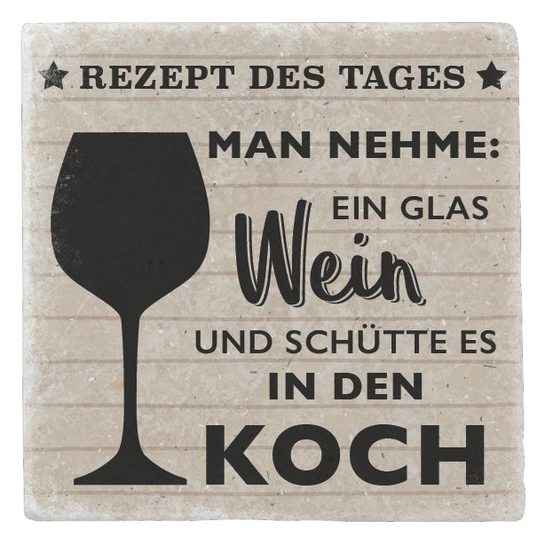 Marmormagnet "Rezept des Tages"