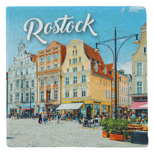 Marmormagnet "Rostock"