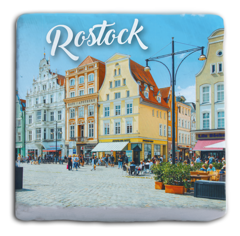 Marmormagnet "Rostock"