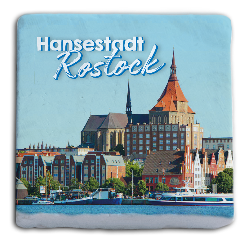 Marmormagnet "Rostock"