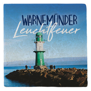 Marmormagnet "Warnemünde Leuchtfeuer"