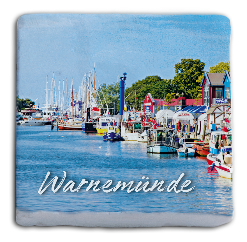 Marmormagnet "Warnemünde"