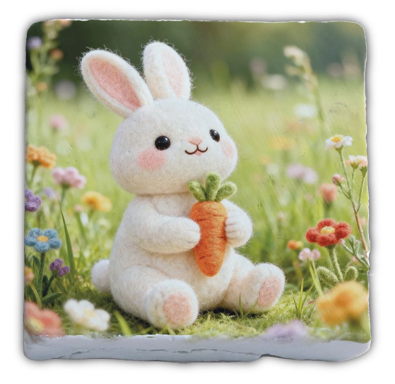 Marmormagnet Falunies "Hase Karotte"