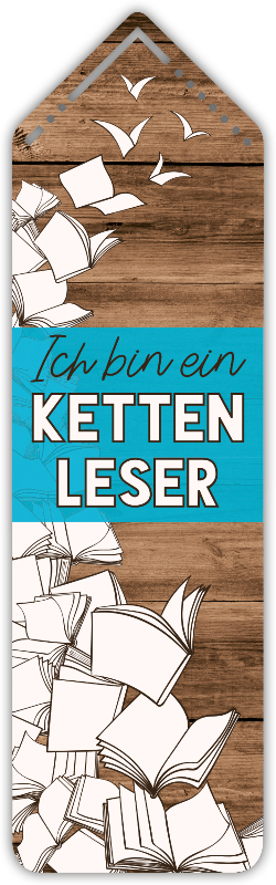 Lesezeichen "Ich bin ein Kettenleser"