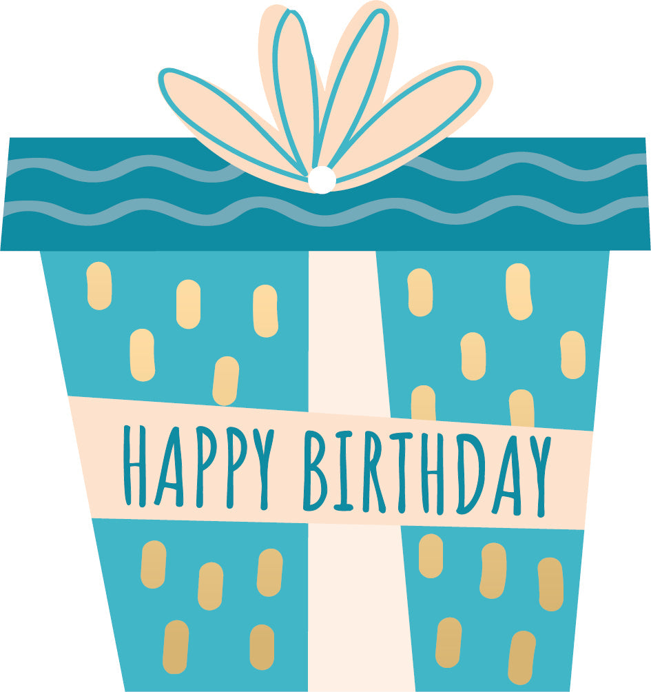 Geschenkanhänger Geschenk „Happy Birthday“
