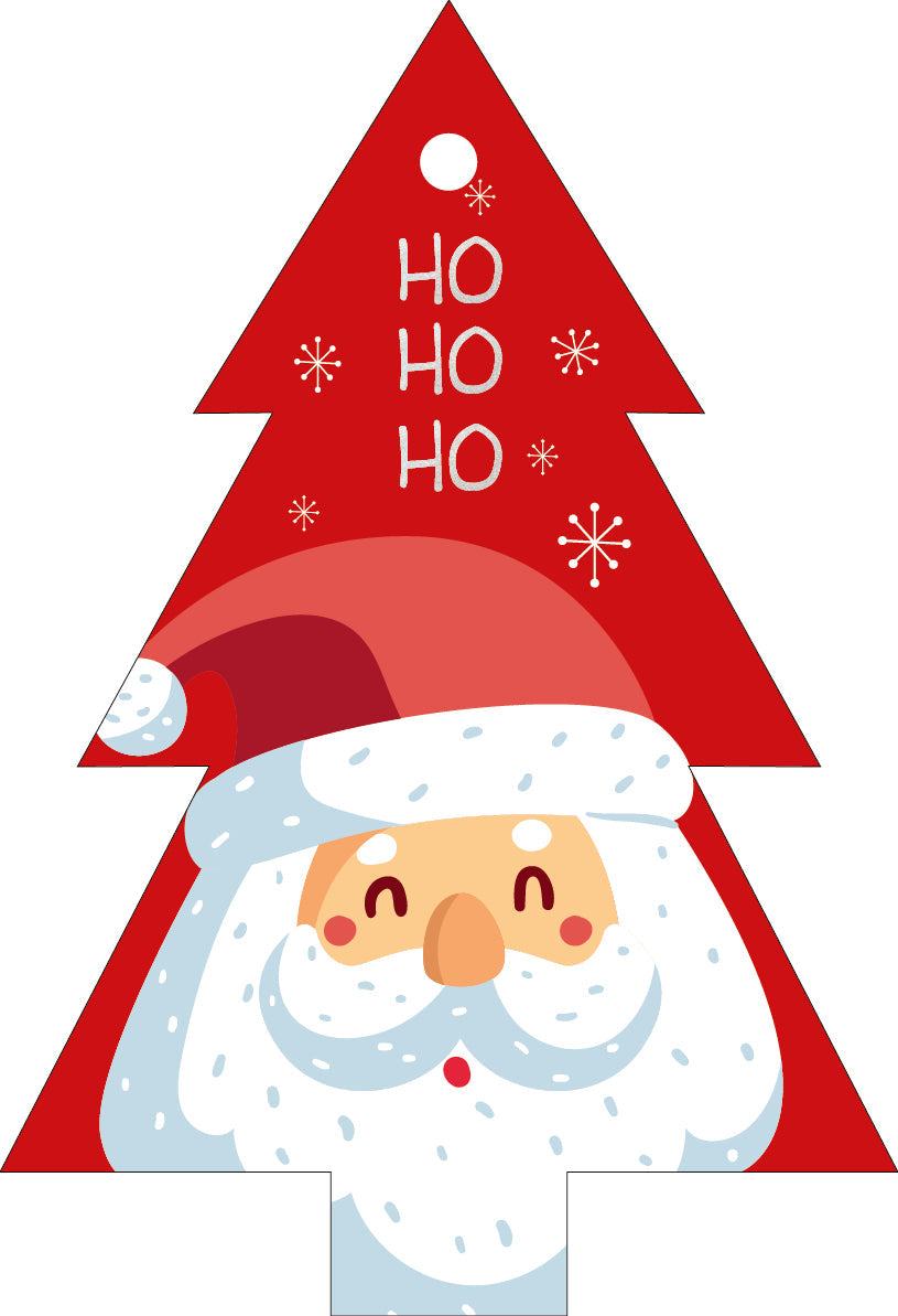 Geschenkanhänger Weihnachtsmann „Hohoho“