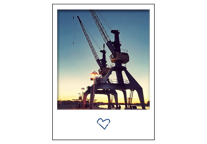Polaroidkarte Rostock
