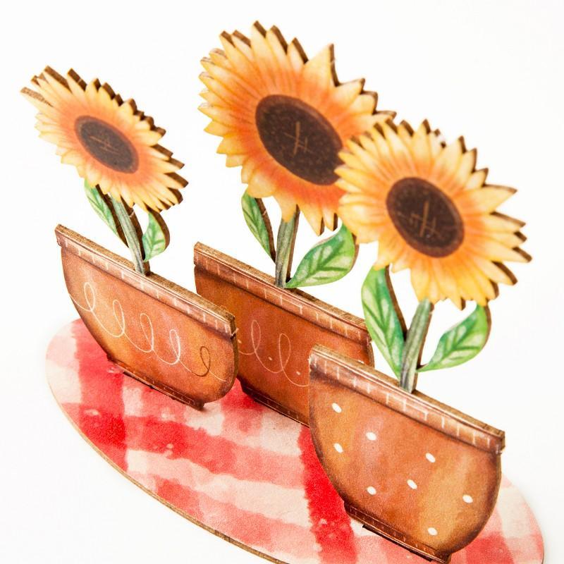 Steckkarte Sonnenblumen