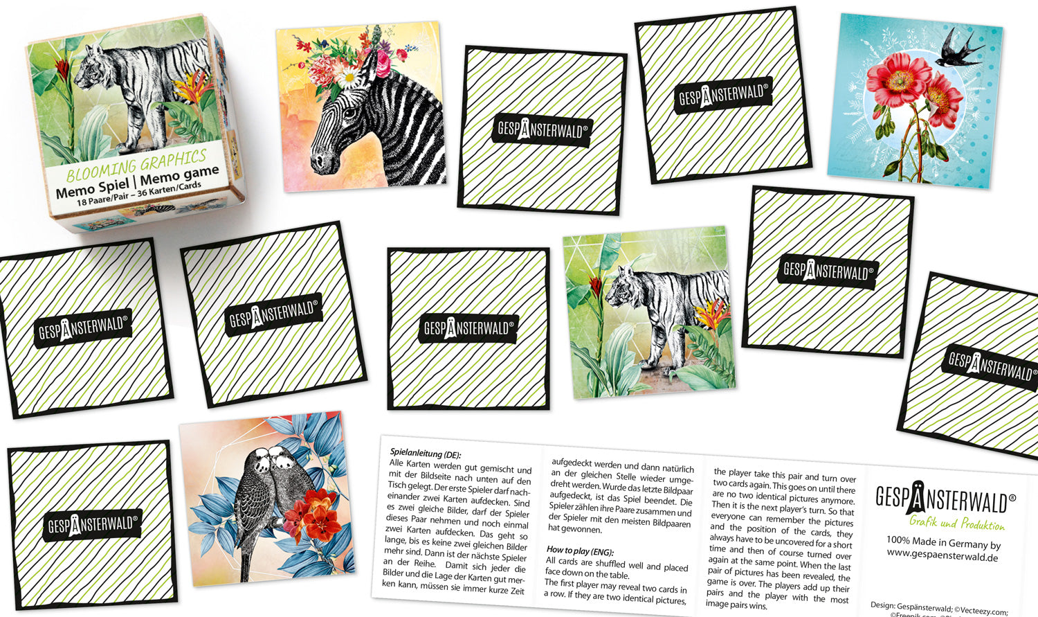 Memo-Spiel "Blooming Graphics"
